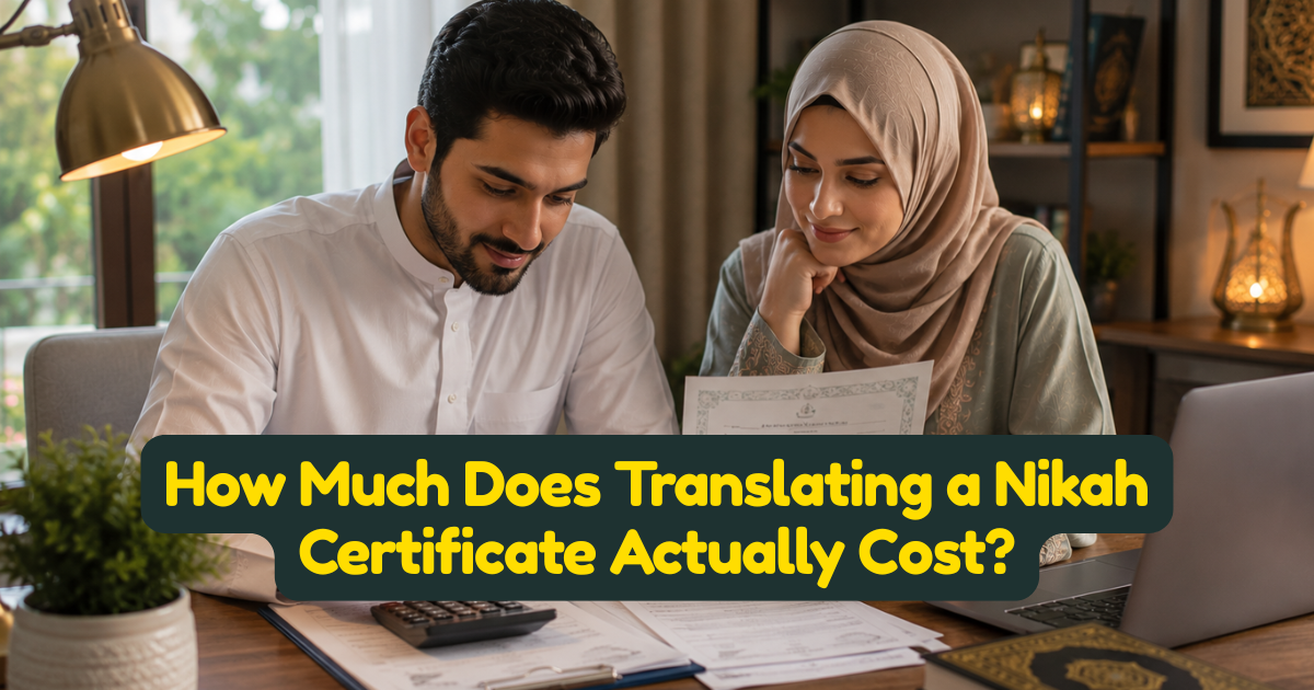 How Much Does Translating a Nikah Certificate Actually Cost?