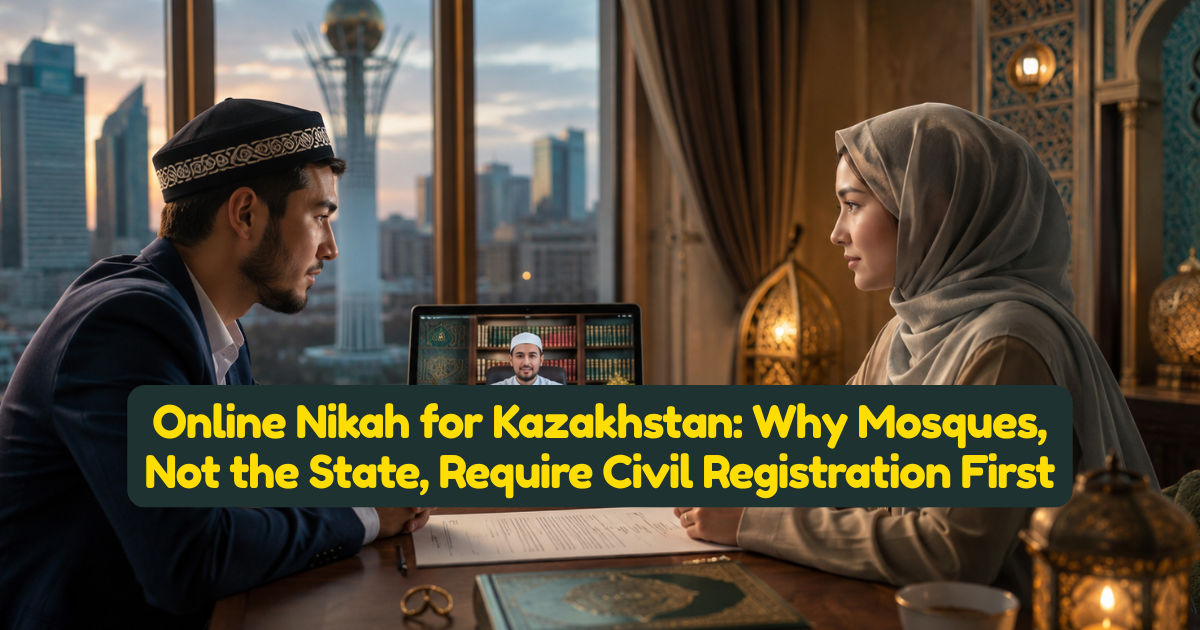 Online Nikah for Kazakhstan: Why Mosques, Not the State, Require Civil Registration First