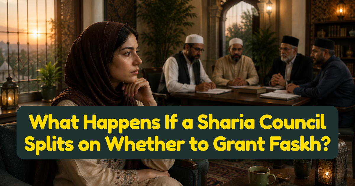 What Happens If a Sharia Council Splits on Whether to Grant Faskh?