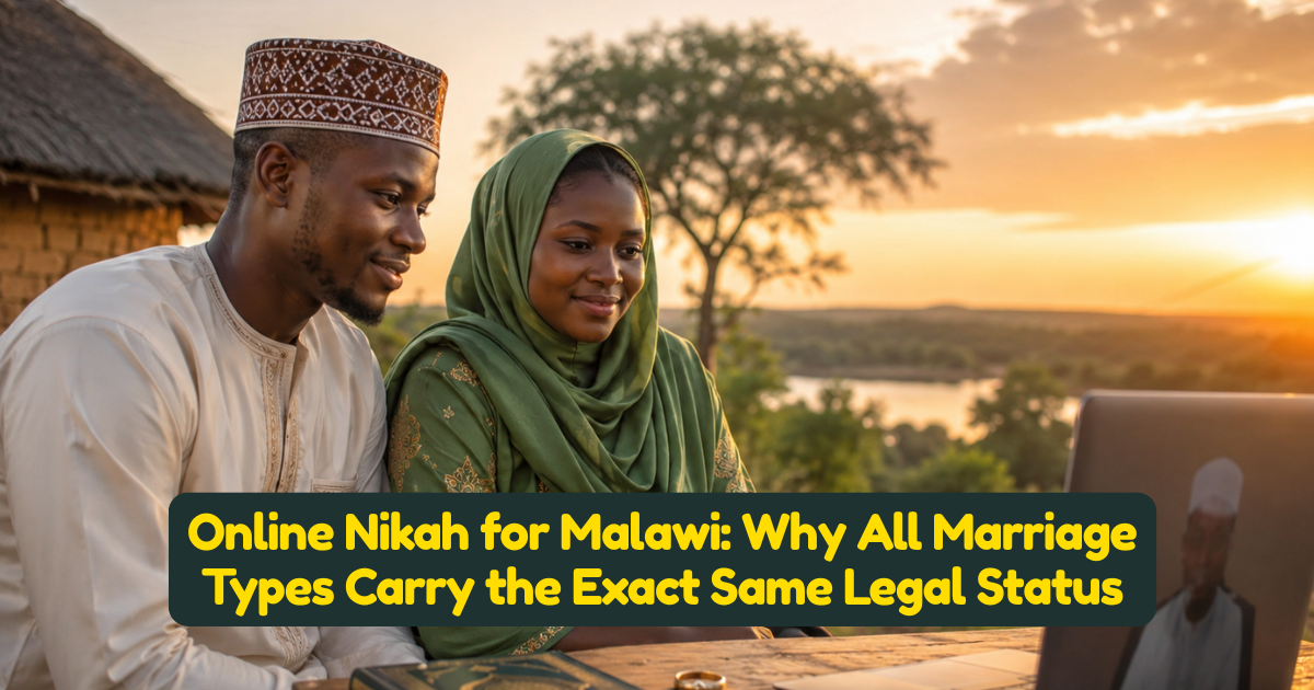 Online Nikah for Malawi: Why All Marriage Types Carry the Exact Same Legal Status