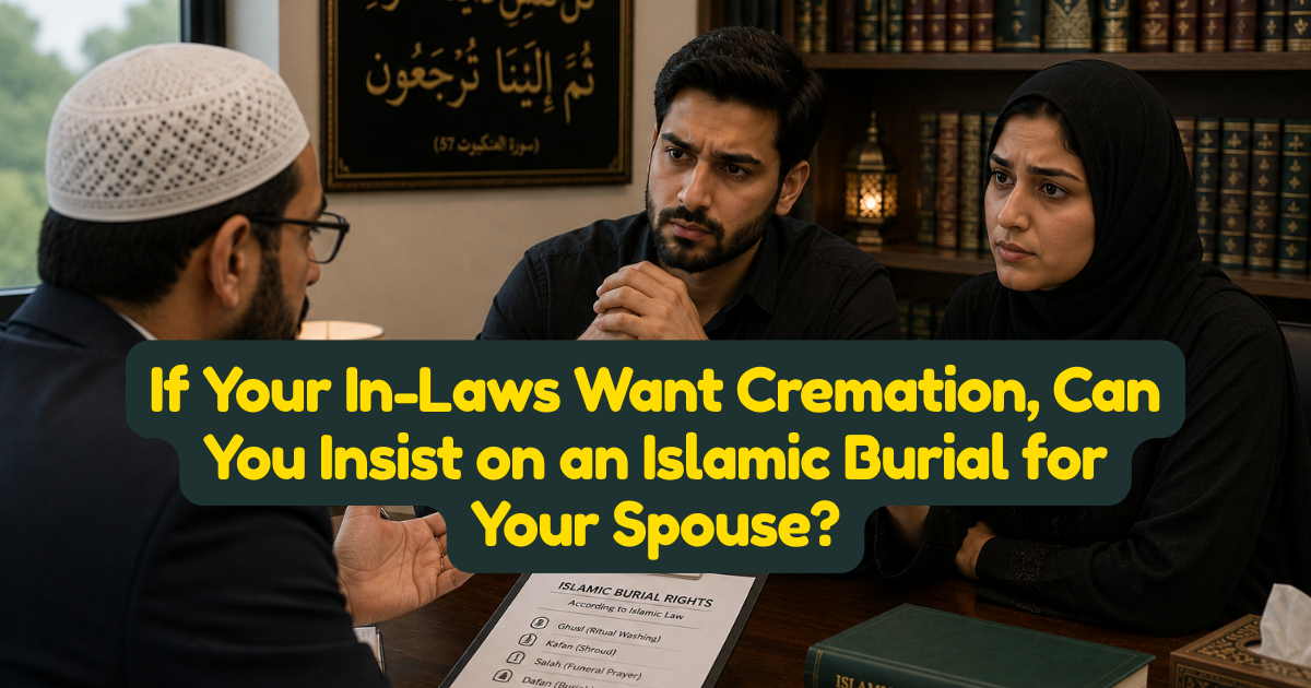 If Your In-Laws Want Cremation, Can You Insist on an Islamic Burial for Your Spouse?