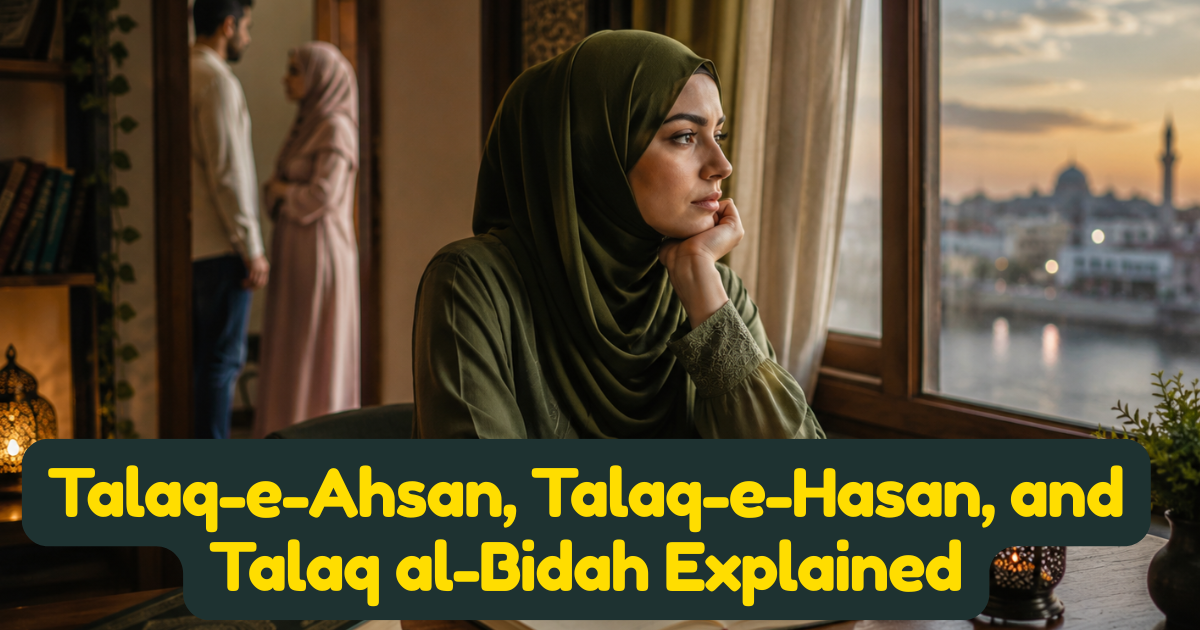 Talaq-e-Ahsan, Talaq-e-Hasan, and Talaq al-Bidah Explained