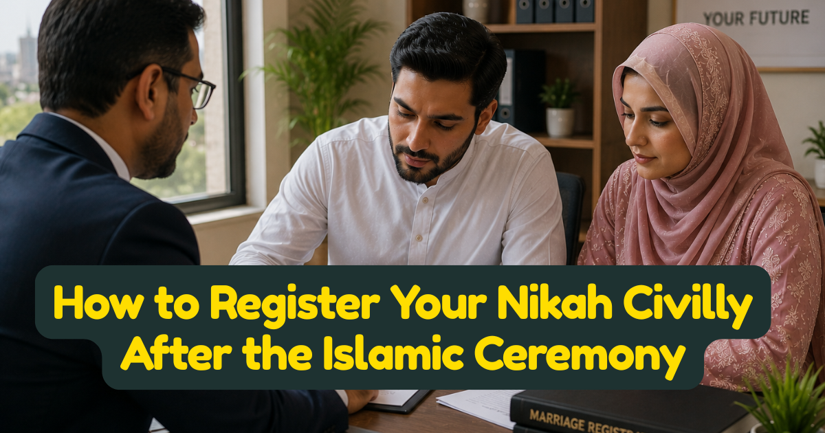 How to Register Your Nikah Civilly After the Islamic Ceremony — Country-by-Country Guide