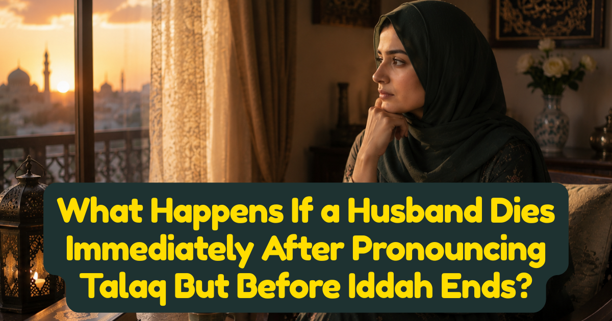 What Happens If a Husband Dies Immediately After Pronouncing Talaq But Before Iddah Ends?