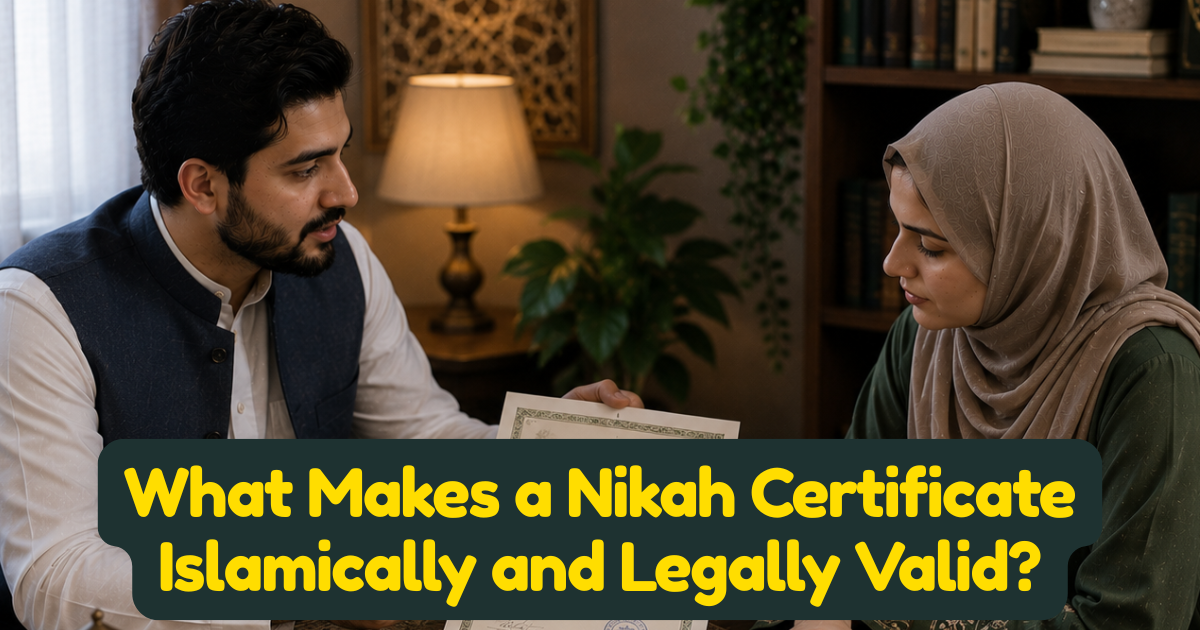 What Makes a Nikah Certificate Islamically and Legally Valid? Everything Muslims Need to Know