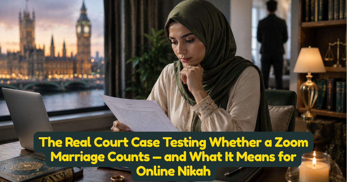 The Real Court Case Testing Whether a Zoom Marriage Counts — and What It Means for Online Nikah