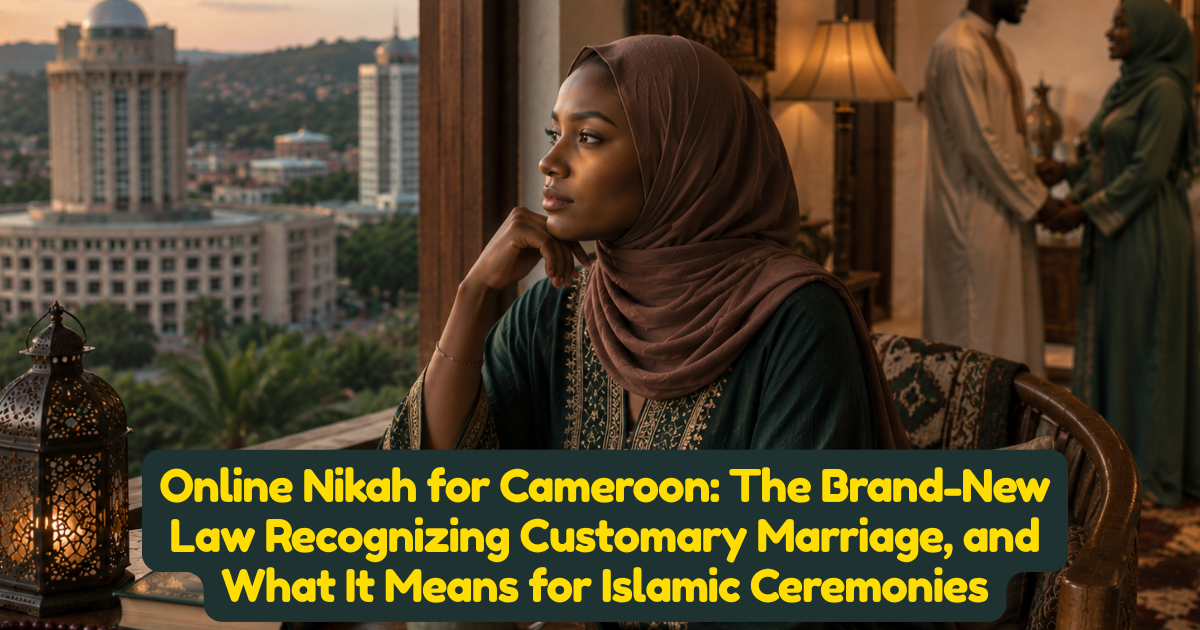 Online Nikah for Cameroon: The Brand-New Law Recognizing Customary Marriage, and What It Means for Islamic Ceremonies