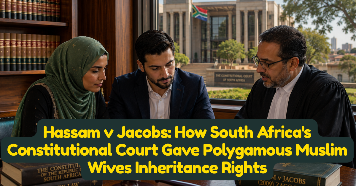 Hassam v Jacobs: How South Africas Constitutional Court Gave Polygamous Muslim Wives Inheritance Rights