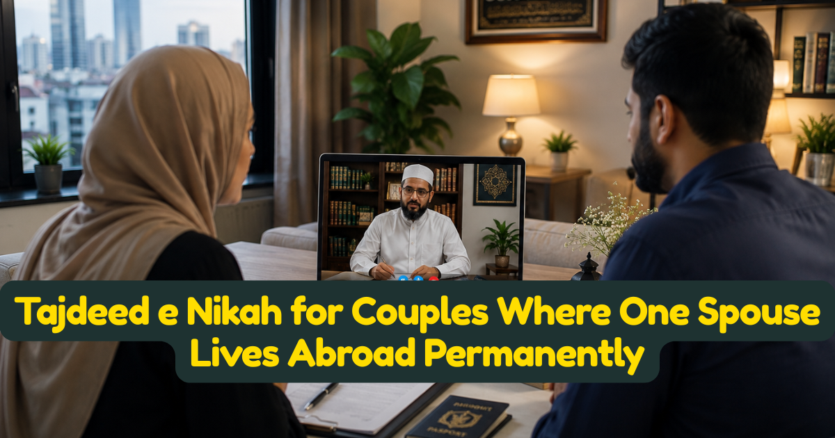 Tajdeed e Nikah for Couples Where One Spouse Lives Abroad Permanently