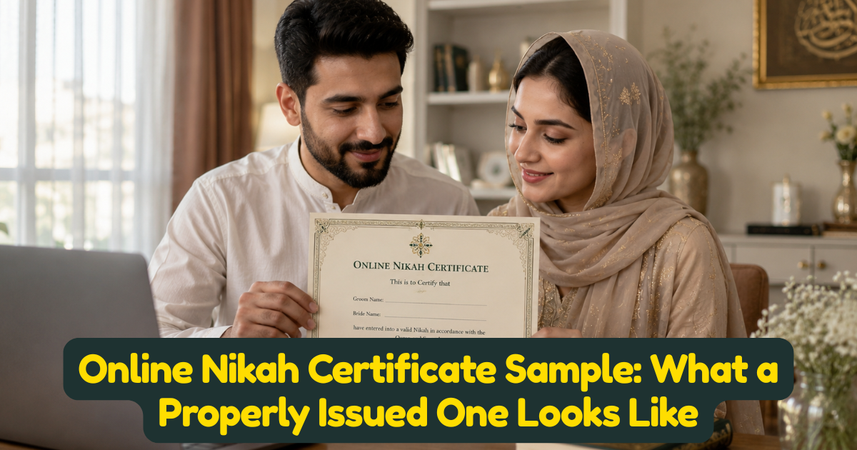 Online Nikah Certificate Sample: What a Properly Issued One Looks Like