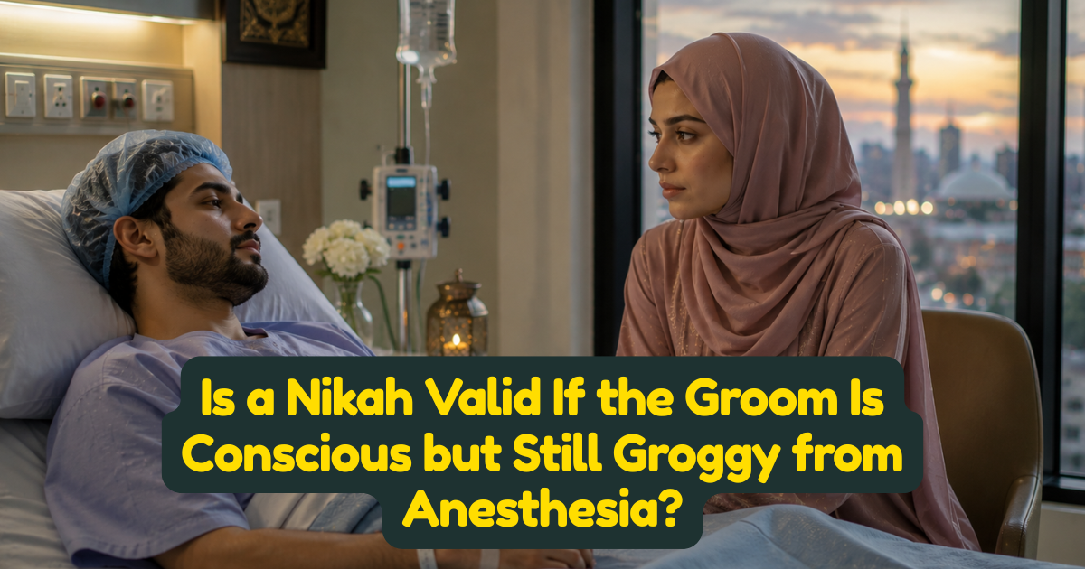 Is a Nikah Valid If the Groom Is Conscious but Still Groggy from Anesthesia?