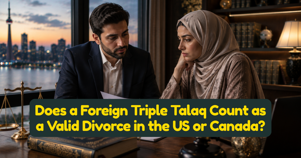 Does a Foreign Triple Talaq Count as a Valid Divorce in the US or Canada?