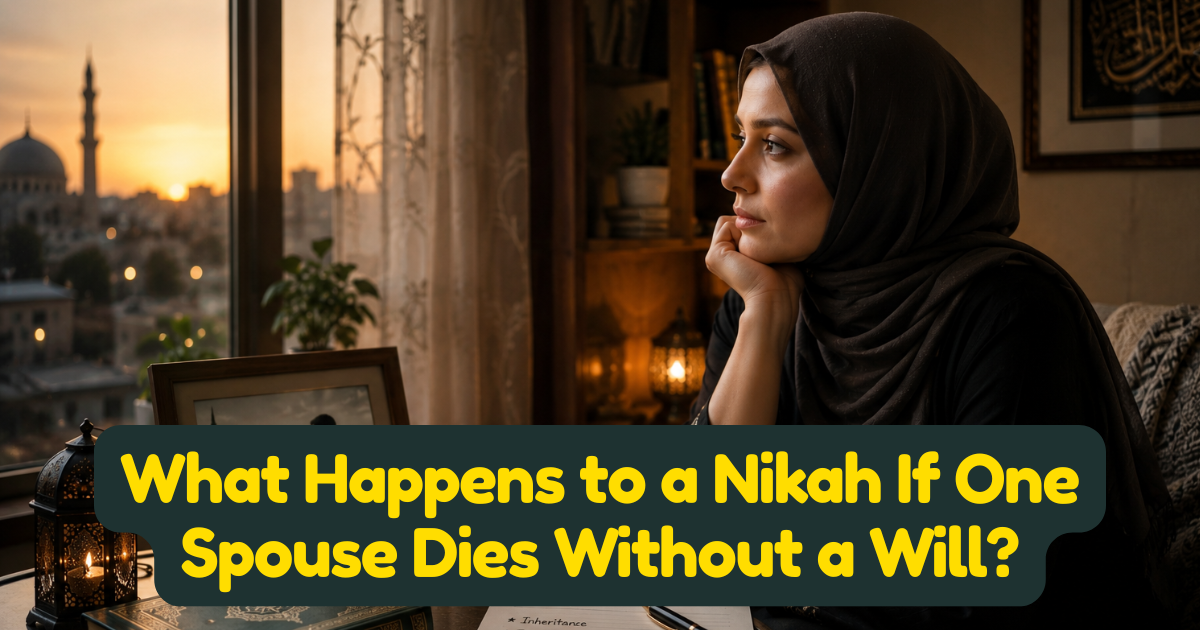 What Happens to a Nikah If One Spouse Dies Without a Will? Islamic Inheritance Rights Explained