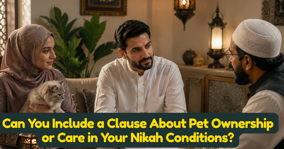 Can You Include a Clause About Pet Ownership or Care in Your Nikah Conditions?