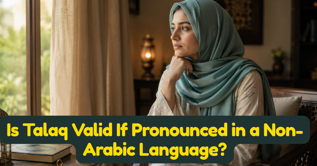 Is Talaq Valid If Pronounced in a Non-Arabic Language?