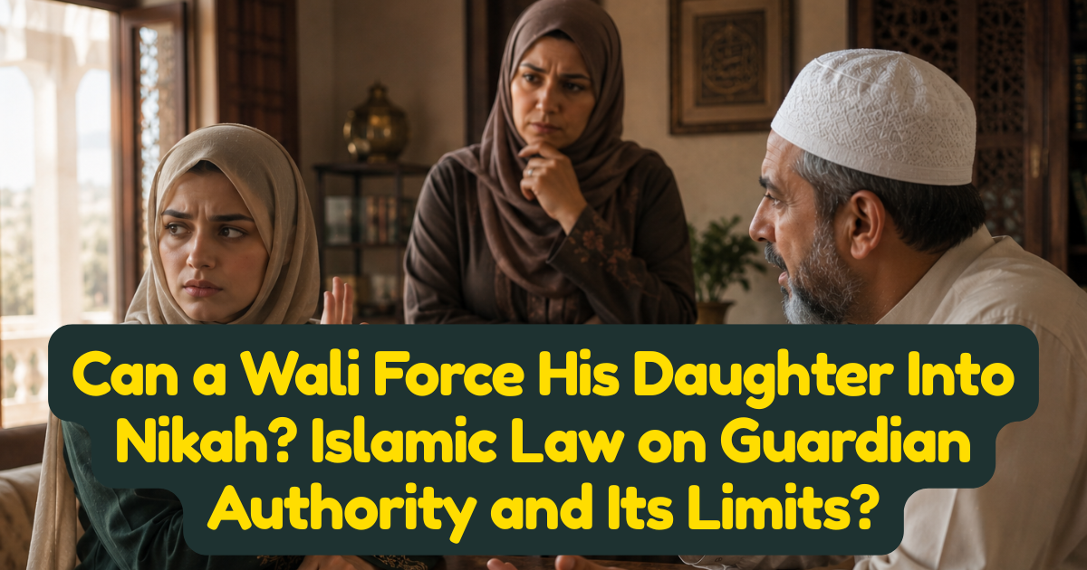 Can a Wali Force His Daughter Into Nikah? Islamic Law on Guardian Authority and Its Limits
