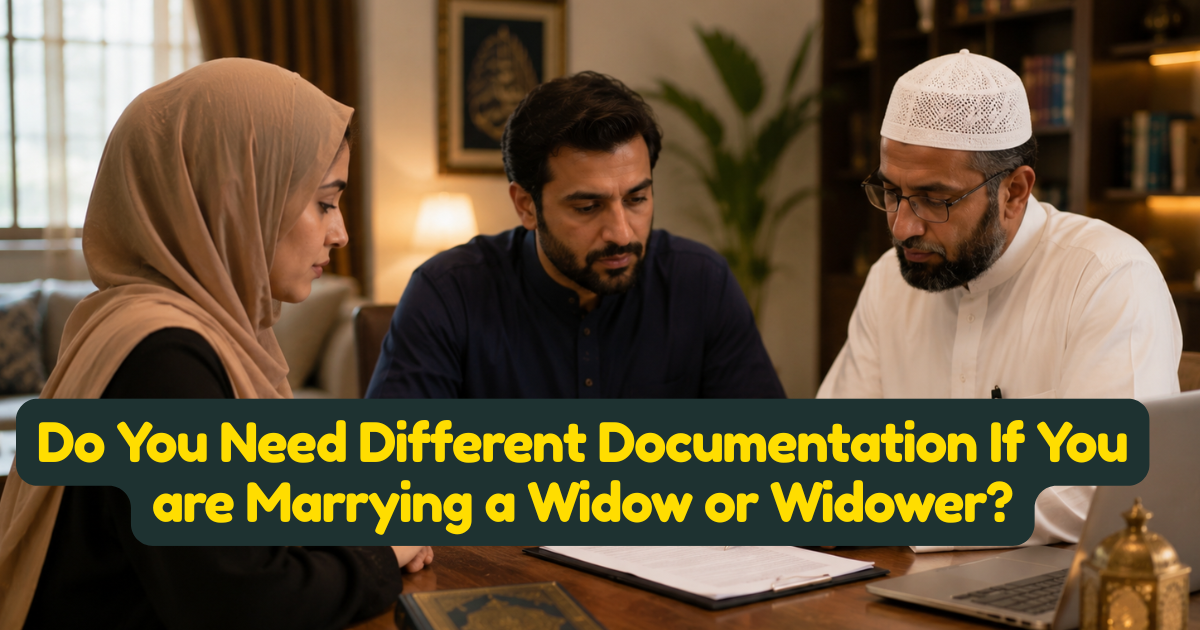 Do You Need Different Documentation If You are Marrying a Widow or Widower?