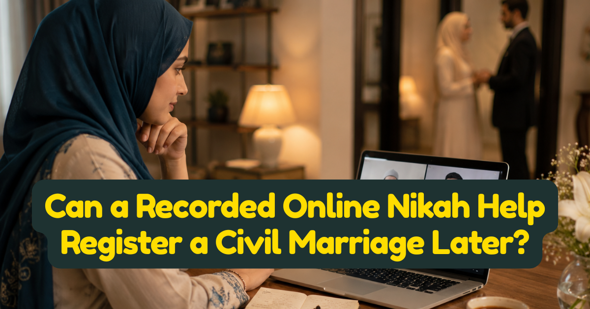 Can a Recorded Online Nikah Help Register a Civil Marriage Later?