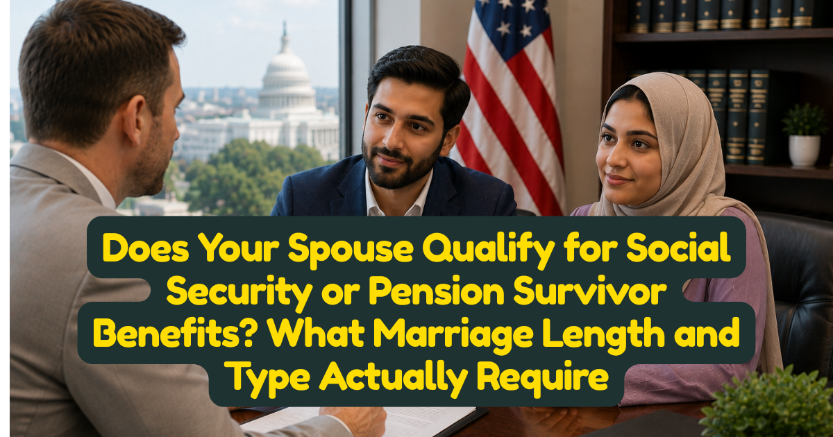 Does Your Spouse Qualify for Social Security or Pension Survivor Benefits? What Marriage Length and Type Actually Require