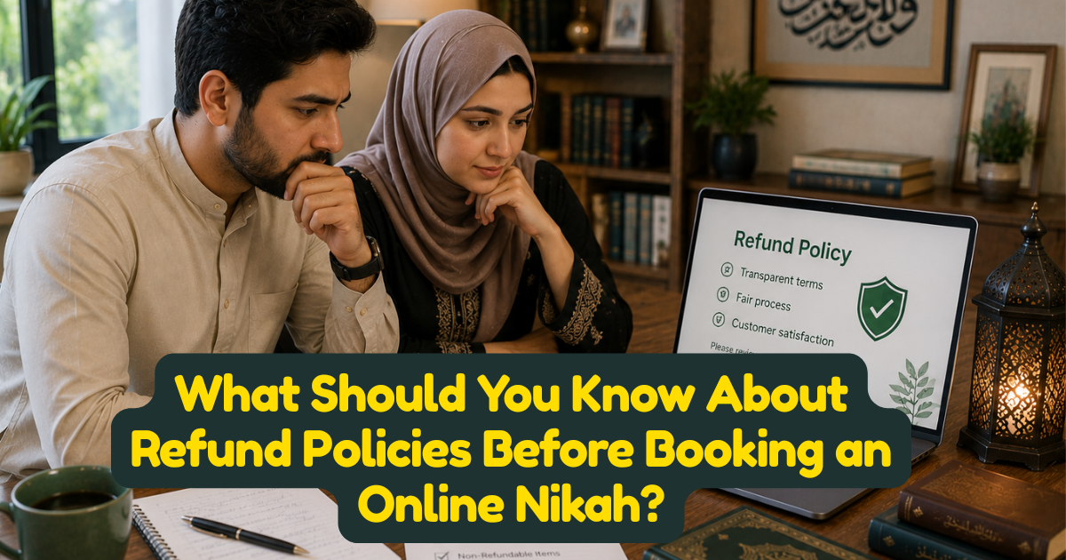 What Should You Know About Refund Policies Before Booking an Online Nikah?