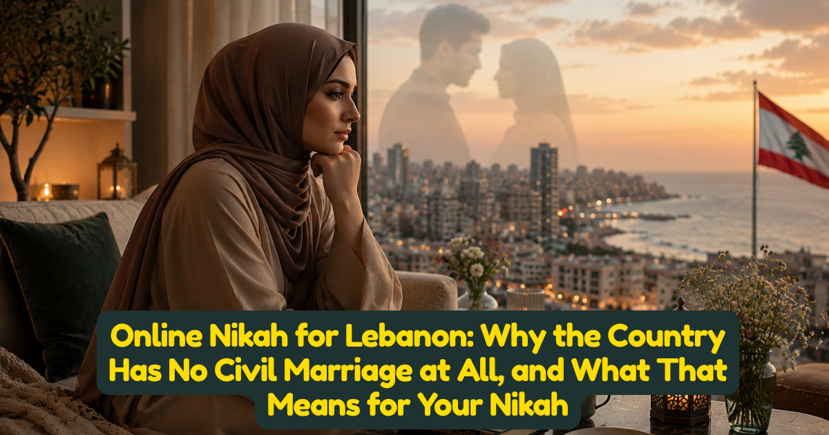 Online Nikah for Lebanon: Why the Country Has No Civil Marriage at All, and What That Means for Your Nikah