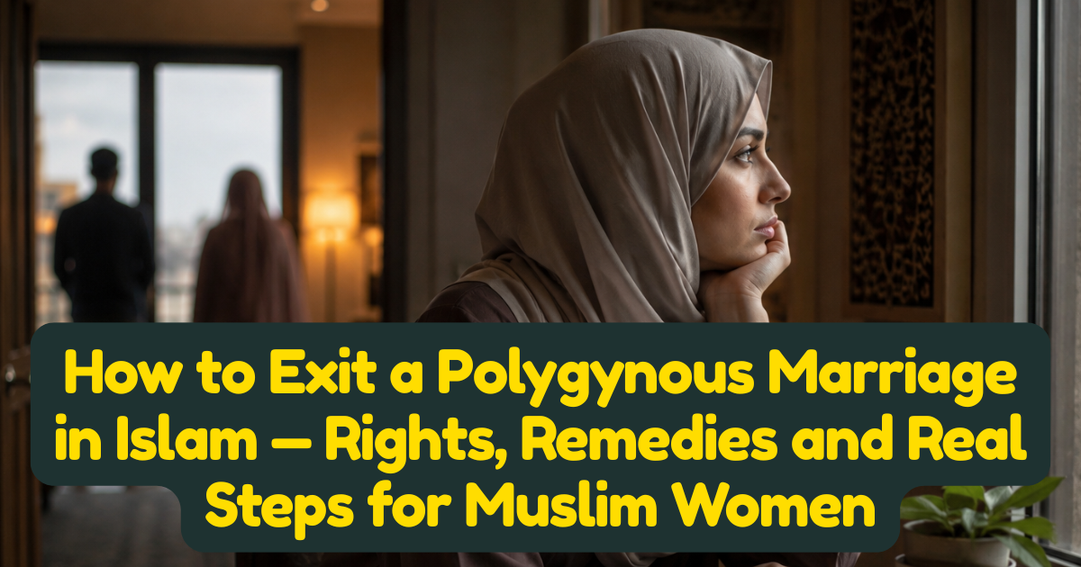 How to Exit a Polygynous Marriage in Islam — Rights, Remedies and Real Steps for Muslim Women