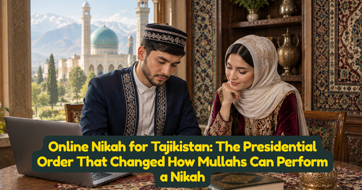 Online Nikah for Tajikistan: The Presidential Order That Changed How Mullahs Can Perform a Nikah