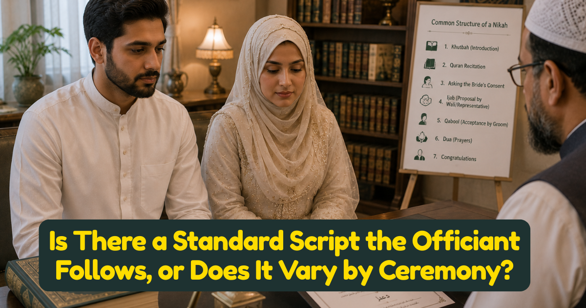 Is There a Standard Script the Officiant Follows, or Does It Vary by Ceremony?