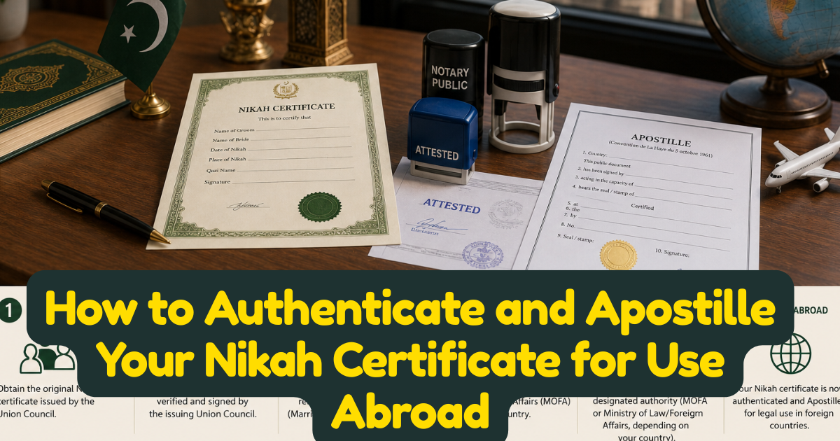 How to Authenticate and Apostille Your Nikah Certificate for Use Abroad — Step-by-Step Country Guide