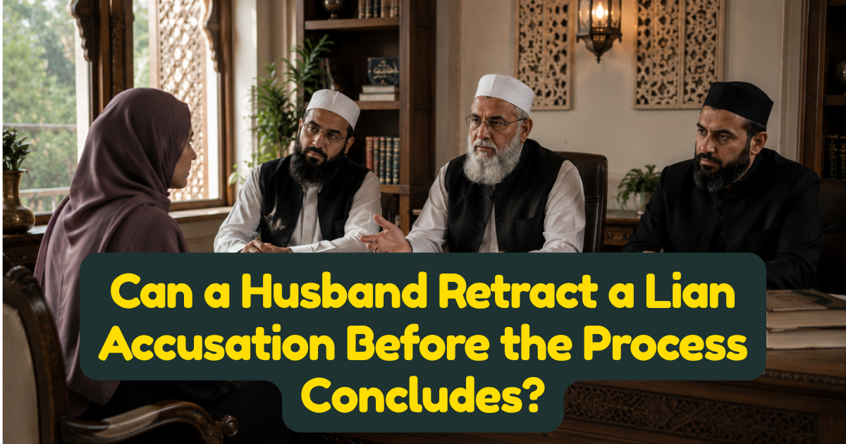 Can a Husband Retract a Lian Accusation Before the Process Concludes?