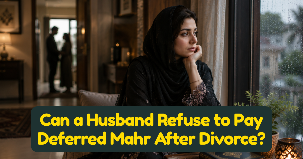 Can a Husband Refuse to Pay Deferred Mahr After Divorce? — Islamic and Legal Recourse for Muslim Women
