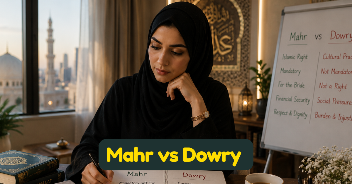 Mahr vs Dowry — Why Muslim Families Still Confuse the Two and Why It Matters