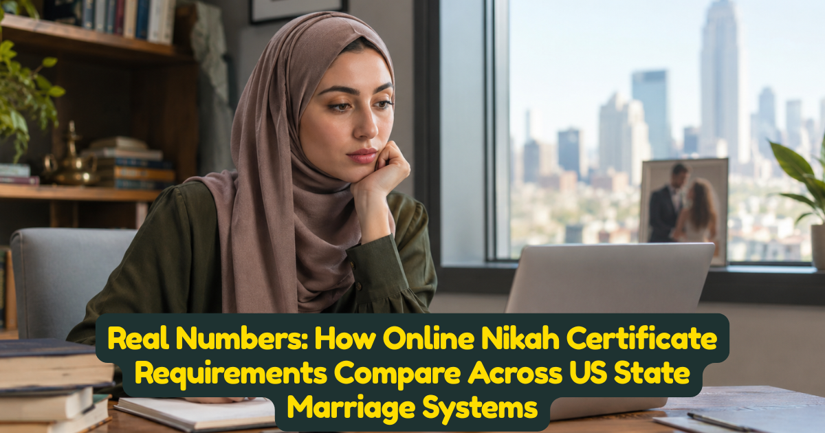 Real Numbers: How Online Nikah Certificate Requirements Compare Across US State Marriage Systems