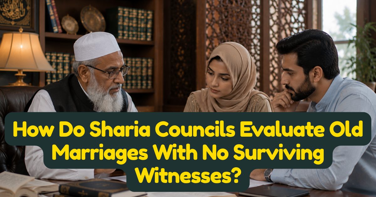 How Do Sharia Councils Evaluate Old Marriages With No Surviving Witnesses?