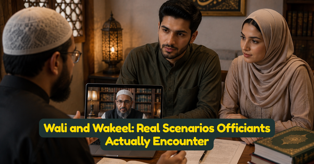Wali and Wakeel: Real Scenarios Officiants Actually Encounter