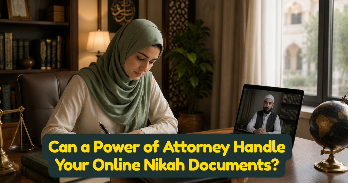 Can a Power of Attorney Handle Your Online Nikah Documents?