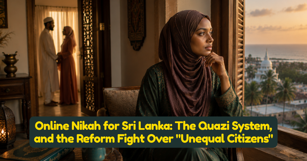 Online Nikah for Sri Lanka: The Quazi System, and the Reform Fight Over "Unequal Citizens"