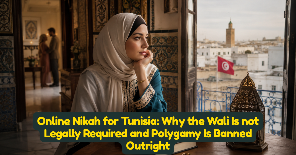 Online Nikah for Tunisia: Why the Wali Is not Legally Required and Polygamy Is Banned Outright