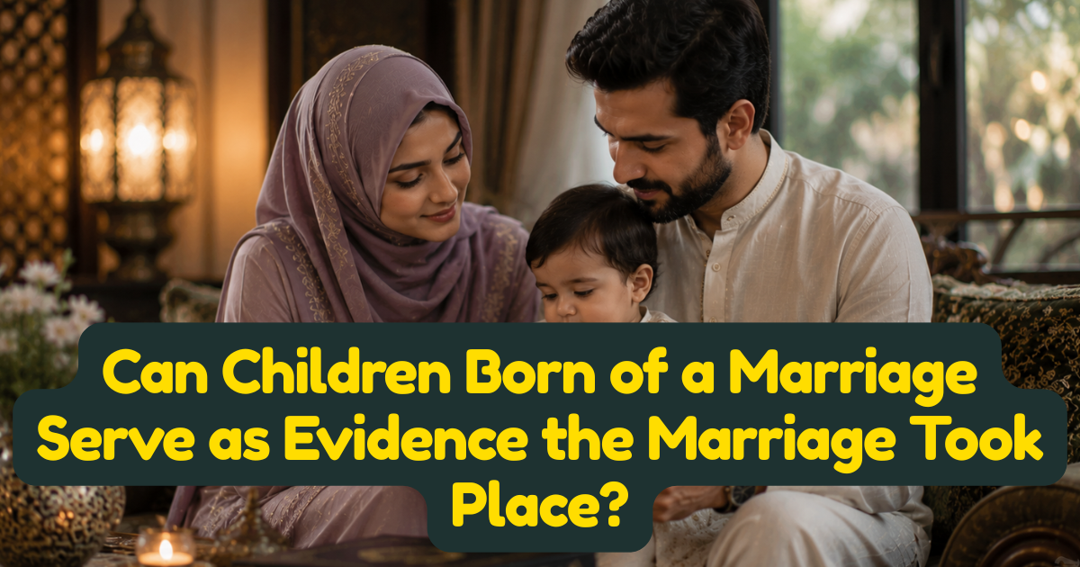 Can Children Born of a Marriage Serve as Evidence the Marriage Took Place?