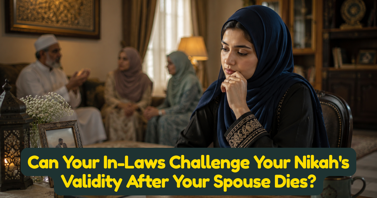 Can Your In-Laws Challenge Your Nikahs Validity After Your Spouse Dies?