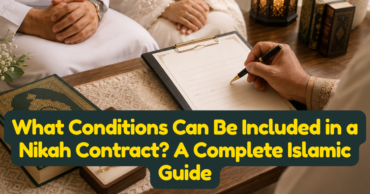 What Conditions Can Be Included in a Nikah Contract? A Complete Islamic Guide
