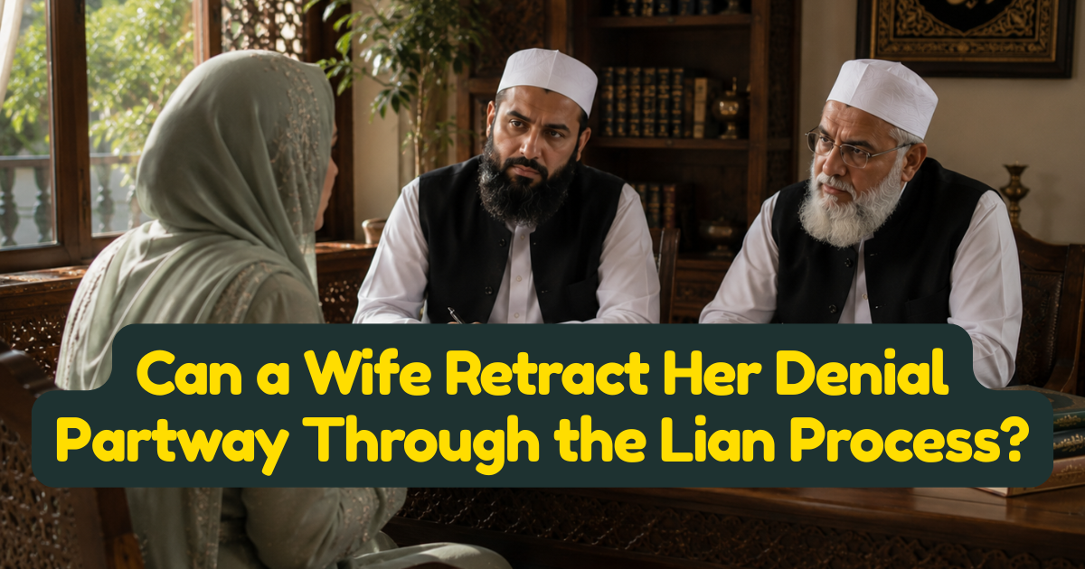 Can a Wife Retract Her Denial Partway Through the Lian Process?
