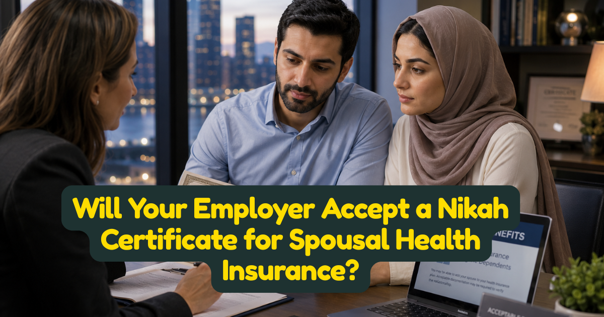 Will Your Employer Accept a Nikah Certificate for Spousal Health Insurance?