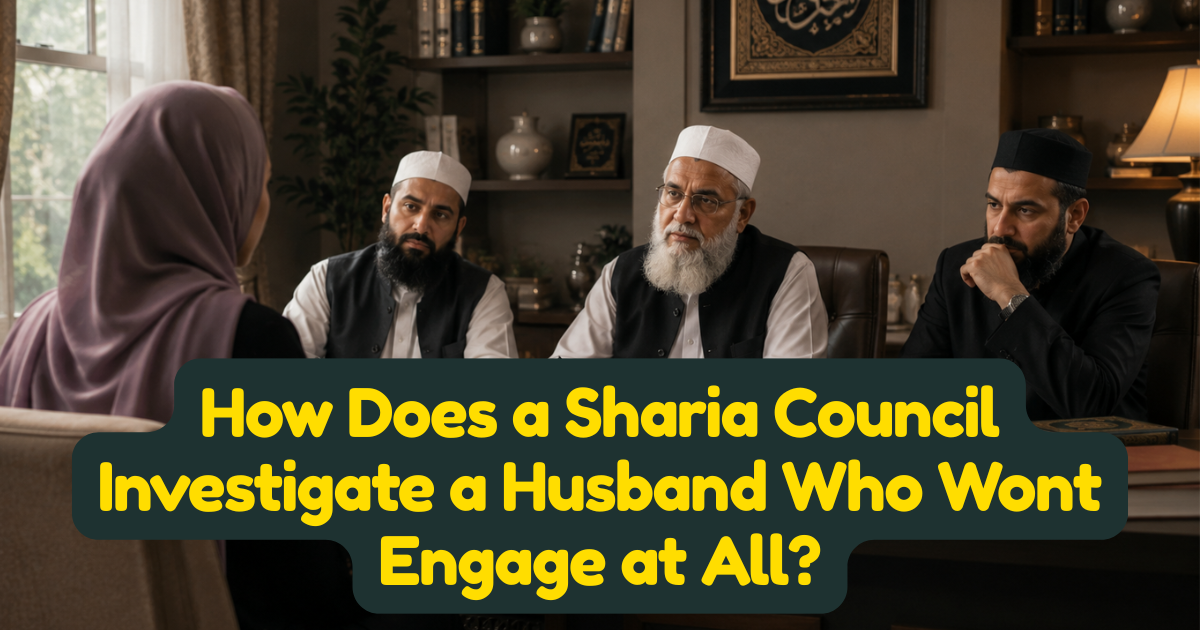 How Does a Sharia Council Investigate a Husband Who Wont Engage at All?