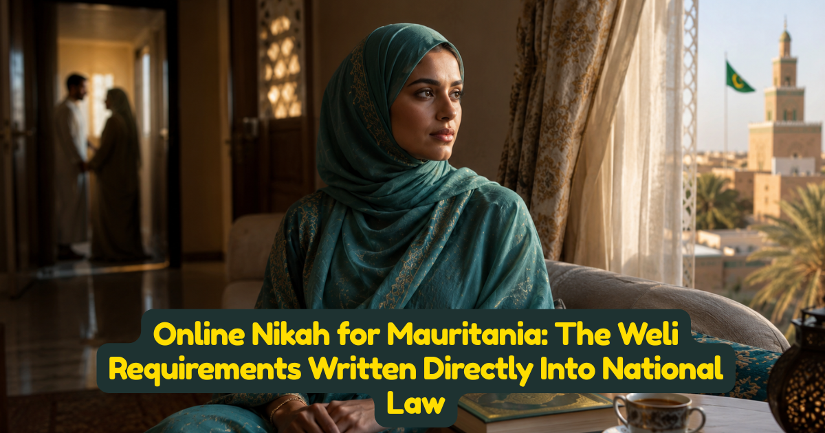 Online Nikah for Mauritania: The Weli Requirements Written Directly Into National Law