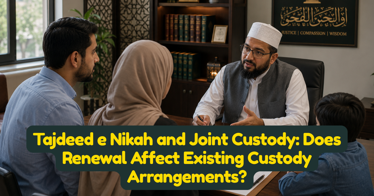Tajdeed e Nikah and Joint Custody: Does Renewal Affect Existing Custody Arrangements?