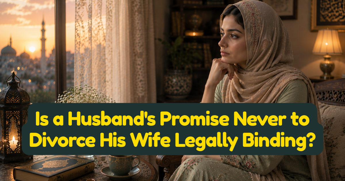 Is a Husbands Promise Never to Divorce His Wife Legally Binding?