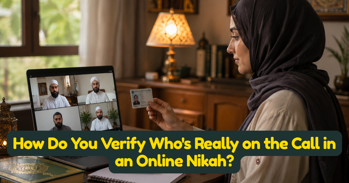 How Do You Verify Who is Really on the Call in an Online Nikah?