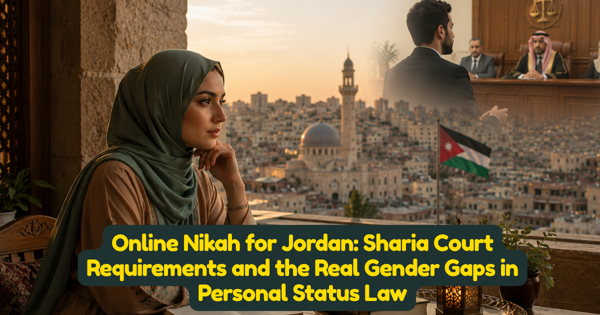 Online Nikah for Jordan: Sharia Court Requirements and the Real Gender Gaps in Personal Status Law