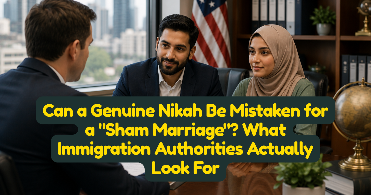 Can a Genuine Nikah Be Mistaken for a "Sham Marriage"? What Immigration Authorities Actually Look For